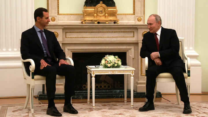 Συνάντηση των Προέδρων Συρίας και Ρωσσίας, Ασσάντ και Πούτιν, στην Μόσχα Μάρτιος 2023 Assad Putin Moscow March 2023