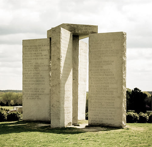 Κατευθυντήριοι Λίθοι Τζώρτζια Γεωργία Georgia Guidestones