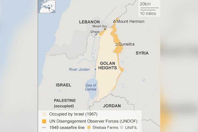 Λίβανος – Συρία: Τα Υψίπεδα Γκολάν και η ισραηλινή κατοχή