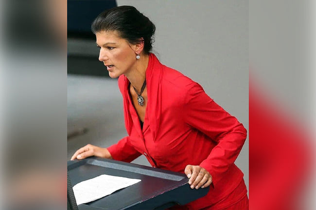 Σάρα Βάγκενκνεχτ, γερμανίδα αριστερή πολιτικός Sahra Wagenknecht german politician die Linke