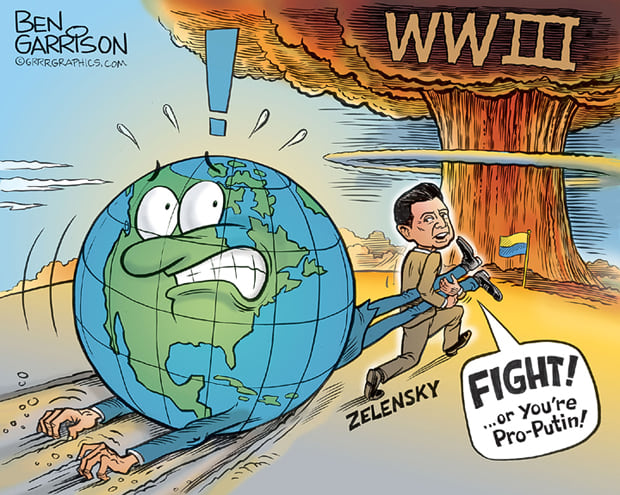 zelensky cartoon war ben garrison